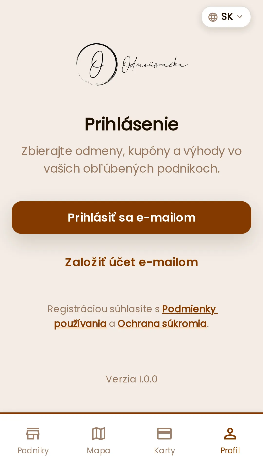 Prihlásenie